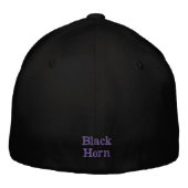 Brodée Black Horn – Casquette Trucker Noire (Dos)