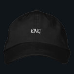Brodée Black Réglable Montrer Regal King Casquette mascul<br><div class="desc">Embrassez le style classique avec ce casquette noir orné d'une broderie "King" audacieuse. La visière réglable et le tissu en coton offrent à la fois confort et style. Un complément parfait à toute tenue pour un look sophistiqué.</div>