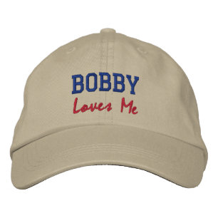 Brodée Bobby Loves Me Broded Nom Casquette / Casquette