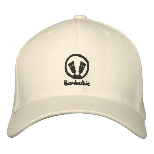 Brodée Bombelkie brodé Casquette de base en laine flexibl (Devant)