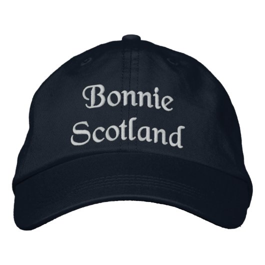 Brodée Bonnie Scotland casquette - un souvenir écossais d (Devant)