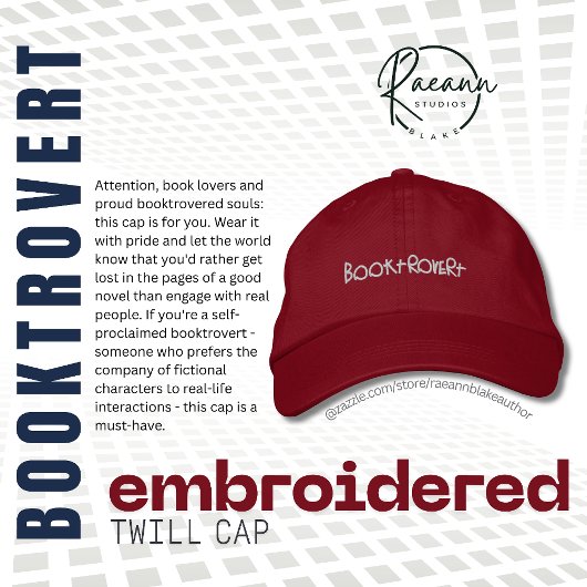 Brodée Booktrovert Brodé Twill Casquette