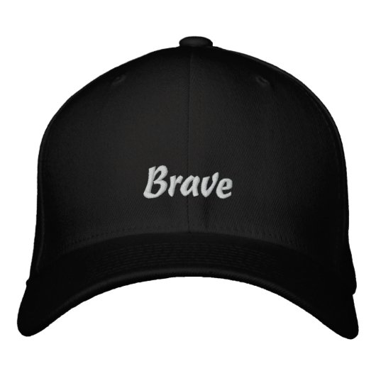 Brodée Brave / Fou Casquette brodé (Devant)