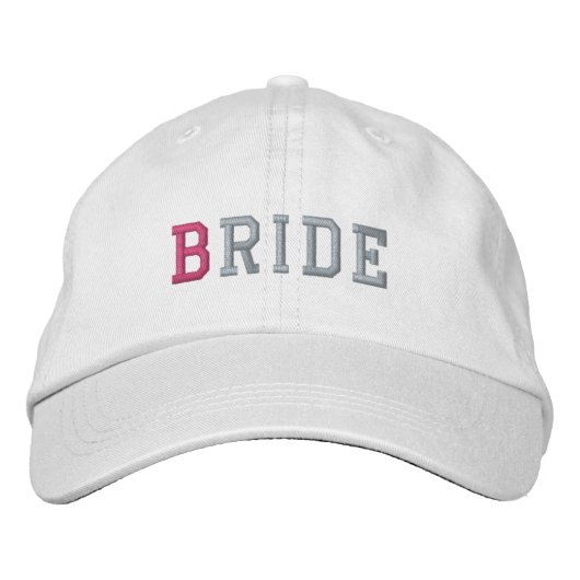 Brodée Bride Pastel Broderie White Baseball Casquette / C (Devant)