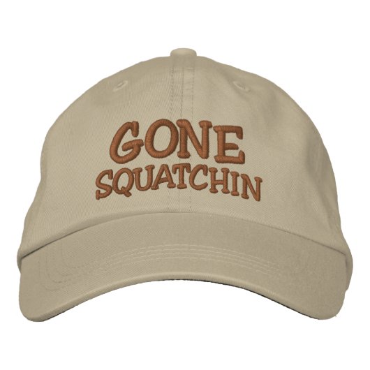 Brodée Broderé GONE SQUATCHIN Casquette - *BOBO* Edition (Devant)