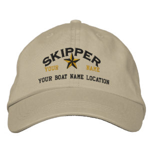 Brodée Broderie personnalisée SKIPPER Star Ball Casquette