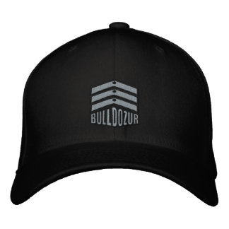 Brodée Bulldozur "Armoiries" Logo Casquette ajusté