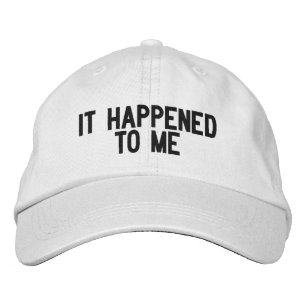 Brodée "ÇA M'EST ARRIVÉ", Casquette de baseball brodé