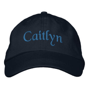 Brodée Caitlyn Brodé Baseball Casquette / Casquette Blue