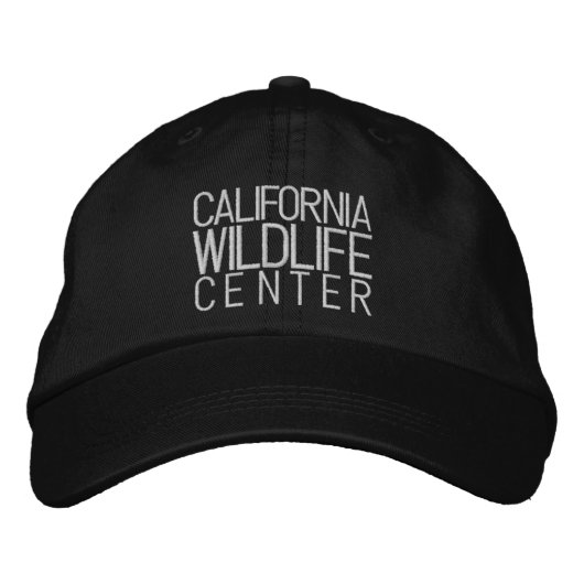 Brodée California Wildlife Centre Casquette - Noir (Devant)
