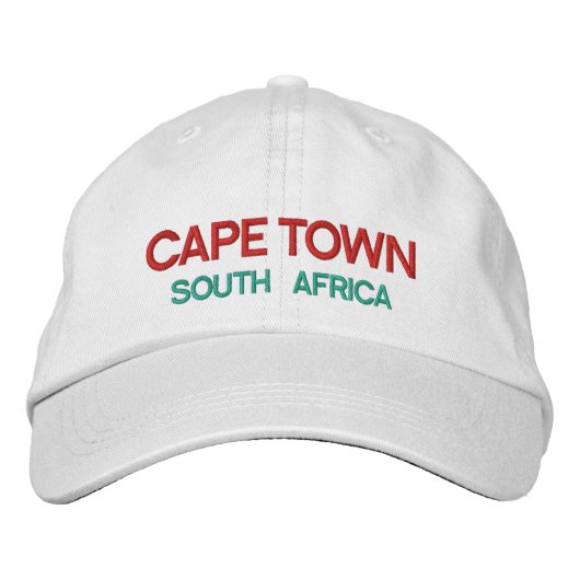 Brodée Cap Afrique du Sud Casquette personnalisé (Devant)