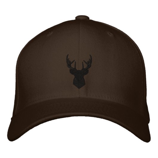 Brodée Cap Deer "Hunter" / Casquette de base-ball Cerf (Devant)