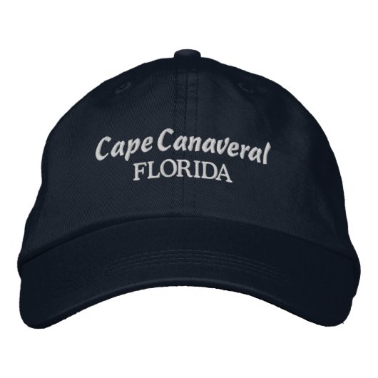 Brodée Cape Canaveral Florida Casquette de baseball brodé (Devant)