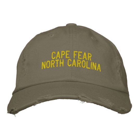 Brodée Cape Fear, Casquette de baseball brodé de Caroline (Devant)