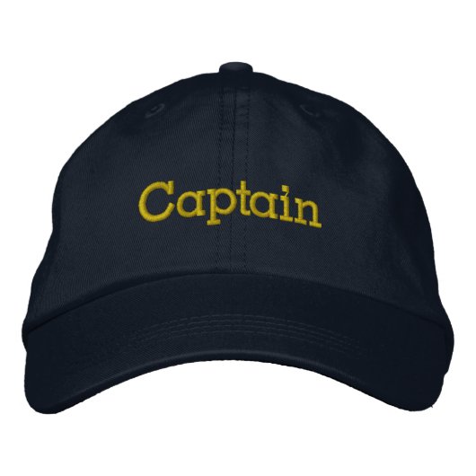 Brodée Capitaine Casquette (Devant)