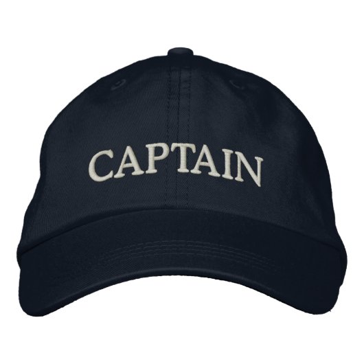 Brodée CAPITAINE casquette brodé (Devant)