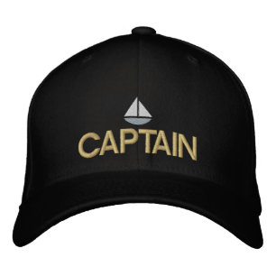Brodée Capitaine de navire Casquette brodé