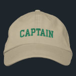 Brodée Capitaine nautique Casquette Khaki<br><div class="desc">Capitaine nautique Casquette de baseball Khaki</div>