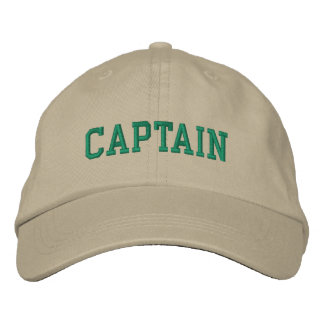 Brodée Capitaine nautique Casquette Khaki