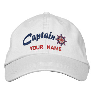 Brodée CAPTAIN Roue Casquette personnalisé