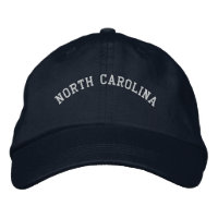 Carolinie du Nord Casquette brodé bleu marine