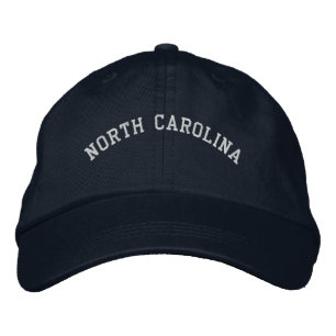 Brodée Carolinie du Nord Casquette brodé bleu marine