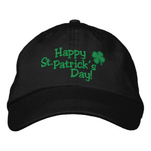 Brodée CASQUETTE 2017 du jour de St Patrick HEUREUX
