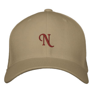 Brodée Casquette à initiale de monogramme N pour hommes e