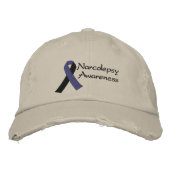 Brodée Casquette ajustable kaki (Devant)