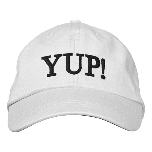 Brodée Casquette ajustable personnalisé (Devant)