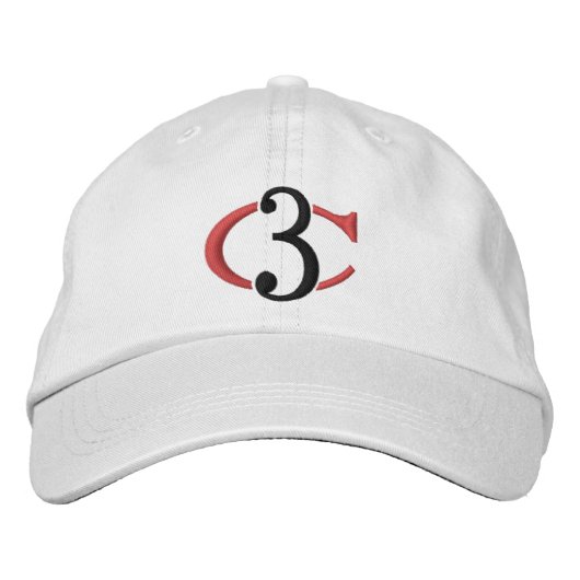 Brodée Casquette ajustable personnalisé C3 (Devant)