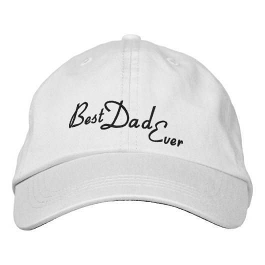Brodée Casquette ajustable personnalisé/meilleur père (Devant)