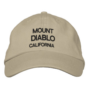 Brodée Casquette ajustable personnalisé Mount Diablo