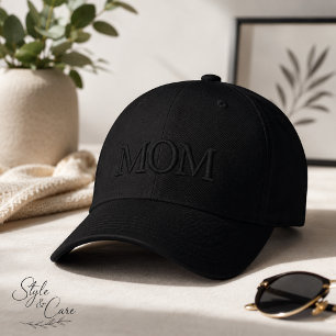 Brodée Casquette avec lettrage MOM – Style brodé simple