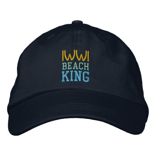 Brodée casquette BEACH KING (Devant)
