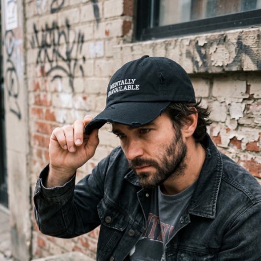 Brodée Casquette Black | Chapeau réglable Crown Graphic