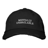 Brodée Casquette Black | Chapeau réglable Crown Graphic (Devant)