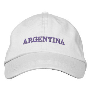 Brodée Casquette bleu et par blanc brodé de l'Argentine