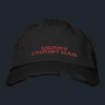 Brodée Casquette brodé<br><div class="desc">"MERRY CHRISTMAS" Casquette brodé</div>