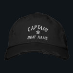 Brodée Casquette brodé<br><div class="desc">Casquette casquette brodé,  casquette,  CAPITAINE brodé ET VOTRE NAVIRE NOM 2</div>