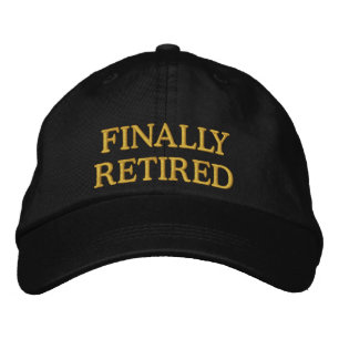 Brodée Casquette brodé à la retraite