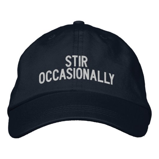 Brodée casquette brodé "à l'occasion" (Devant)