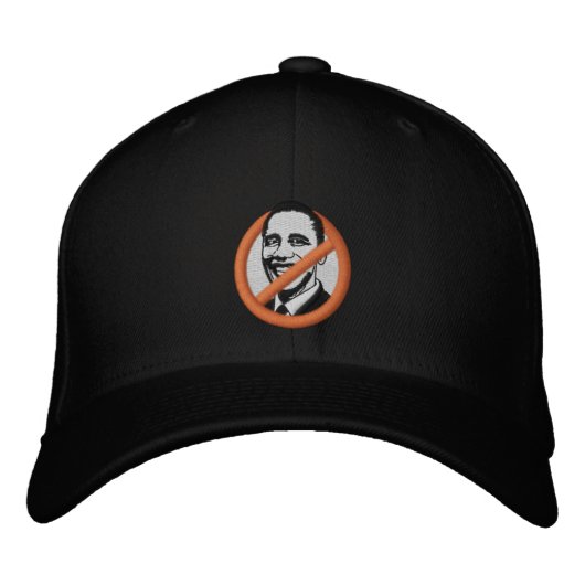 Brodée Casquette brodé anti-Obama (Devant)