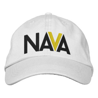 Brodée CASQUETTE brodé blanc NAVA