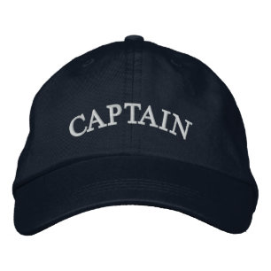 Brodée Casquette brodé bleu de la marine
