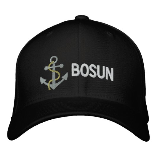 Brodée Casquette brodé BOSUN Yacht (Devant)