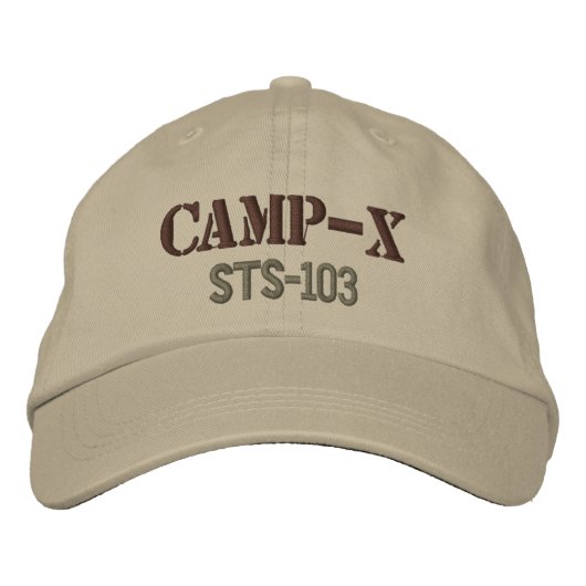 Brodée Casquette brodé Camp-X (kaki) (Devant)