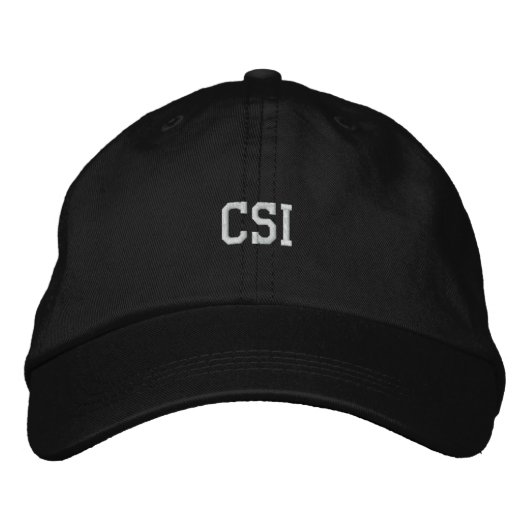 Brodée CASQUETTE brodé CSI (Devant)