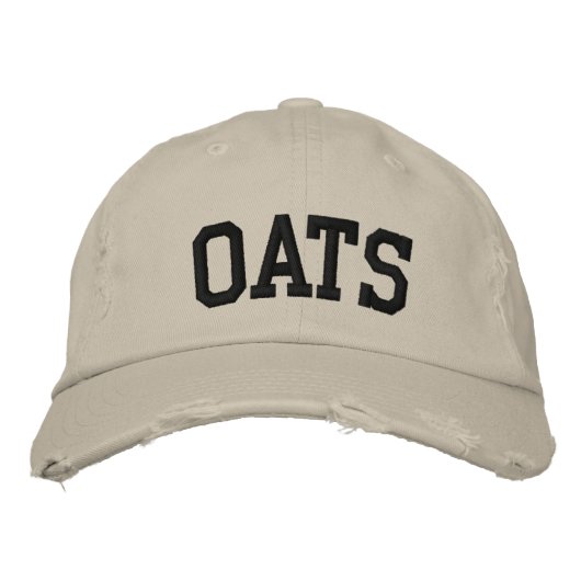 Brodée Casquette brodé d'avoine (Devant)