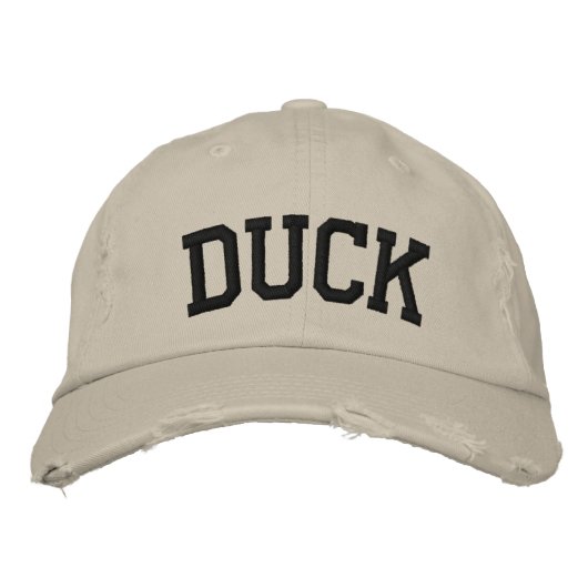 Brodée Casquette brodé de canard (Devant)